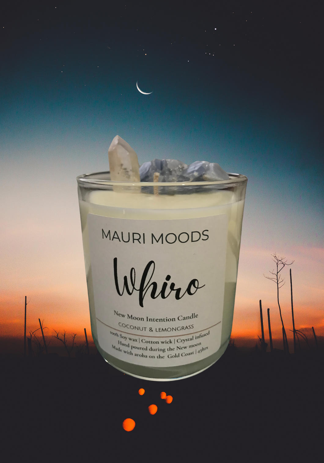 New Moon candle - Whiro